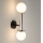 Candeeiro de parede DAISY 2xG9/12W/230V cromado brilhante/preto/branco