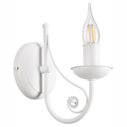 Candeeiro de parede DONATO 1xE14/40W/230V branco