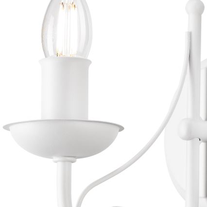 Candeeiro de parede DONATO 1xE14/40W/230V branco