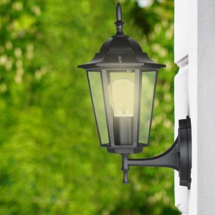 Candeeiro de parede exterior 1xE27/40W/230V IP44 preto