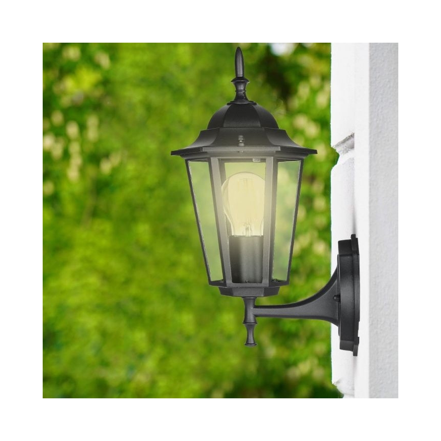 Candeeiro de parede exterior 1xE27/40W/230V IP44 preto