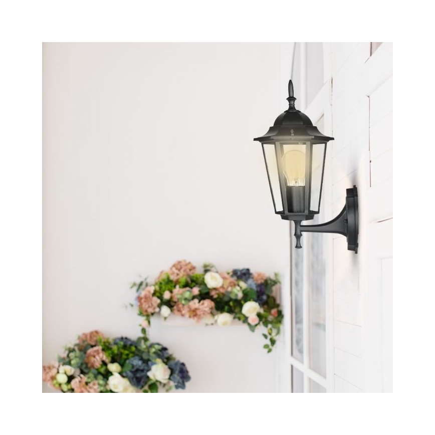 Candeeiro de parede exterior 1xE27/40W/230V IP44 preto