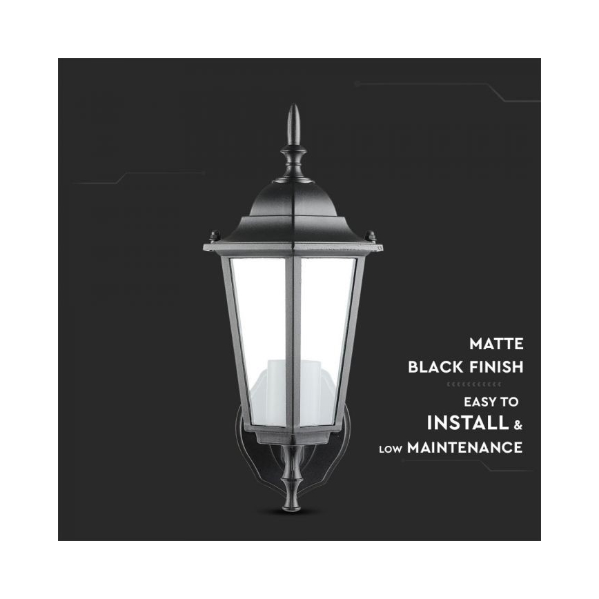 Candeeiro de parede exterior 1xE27/40W/230V IP44 preto