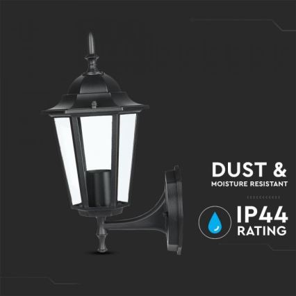 Candeeiro de parede exterior 1xE27/40W/230V IP44 preto