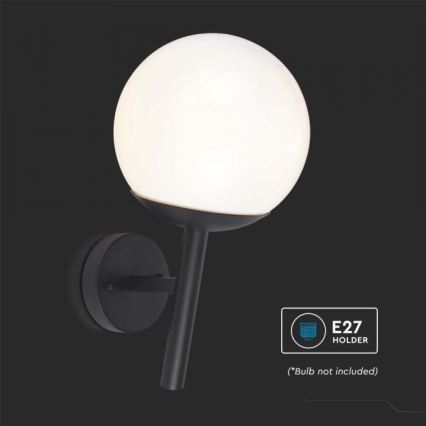 Candeeiro de parede exterior 1xE27/60W/230V IP44 preto