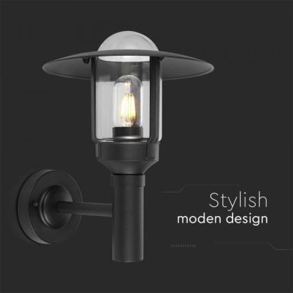 Candeeiro de parede exterior 1xE27/60W/230V IP44 preto