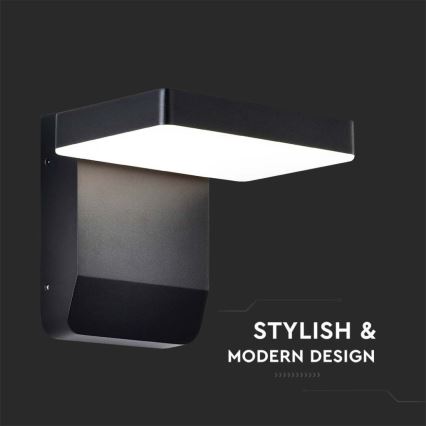 Candeeiro de parede exterior flexível LED LED/17W/230V IP65 3000K preto
