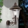 Candeeiro de parede exterior KENZO 1xE27/100W/230V IP44 bronze/pátina