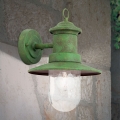Candeeiro de parede exterior LEONIE 1xE27/60W/230V IP44 verde