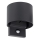 Candeeiro de parede exterior REKA LED com sensor de movimento e crepúsculo, 7W, 230V, IP54, antracite, redondo