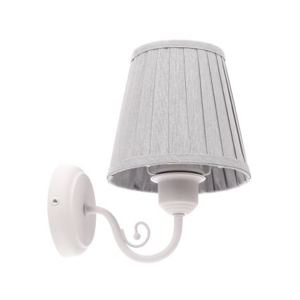 Candeeiro de parede FIREZ 1xE27/40W/230V branco/cinzento