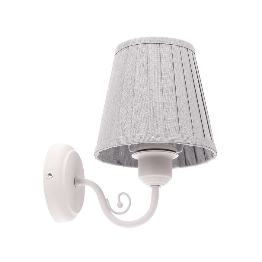 Candeeiro de parede FIREZ 1xE27/40W/230V branco/cinzento