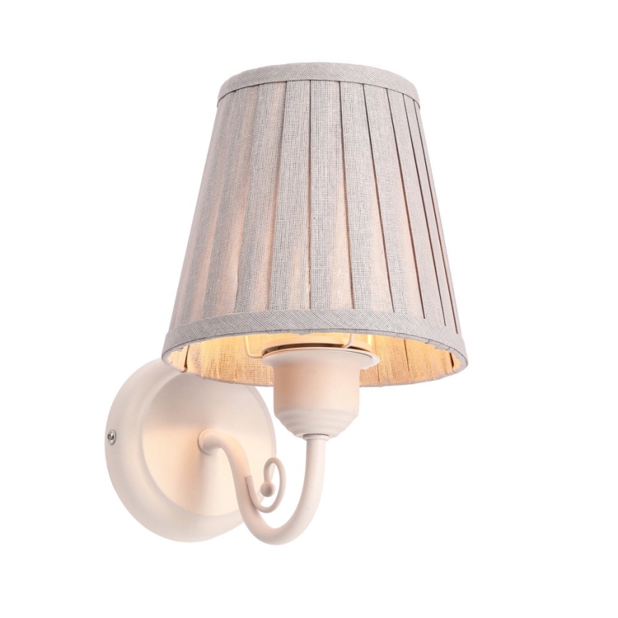 Candeeiro de parede FIREZ 1xE27/40W/230V branco/cinzento