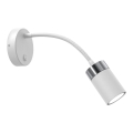 Candeeiro de parede JOKER 1xGU10/8W/230V branco/cromado mate
