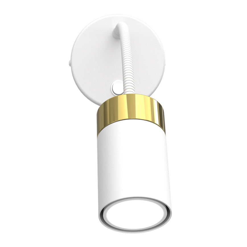 Candeeiro de parede JOKER 1xGU10/8W/230V branco/dourado