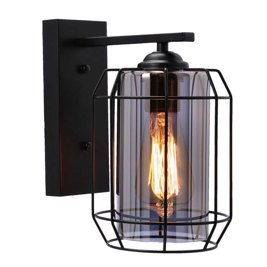 Candeeiro de parede JONERA 1xE27/40W/230V preto