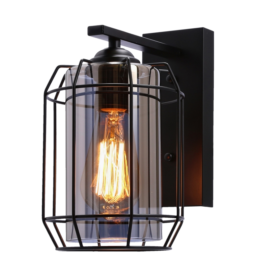 Candeeiro de parede JONERA 1xE27/40W/230V preto