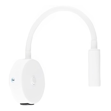 Candeeiro de parede LED com porta USB LAGOS 1xG9/3W/5V 4000K branco