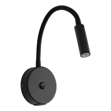 Candeeiro de parede LED com porta USB LAGOS 1xG9/3W/5V 4000K preto