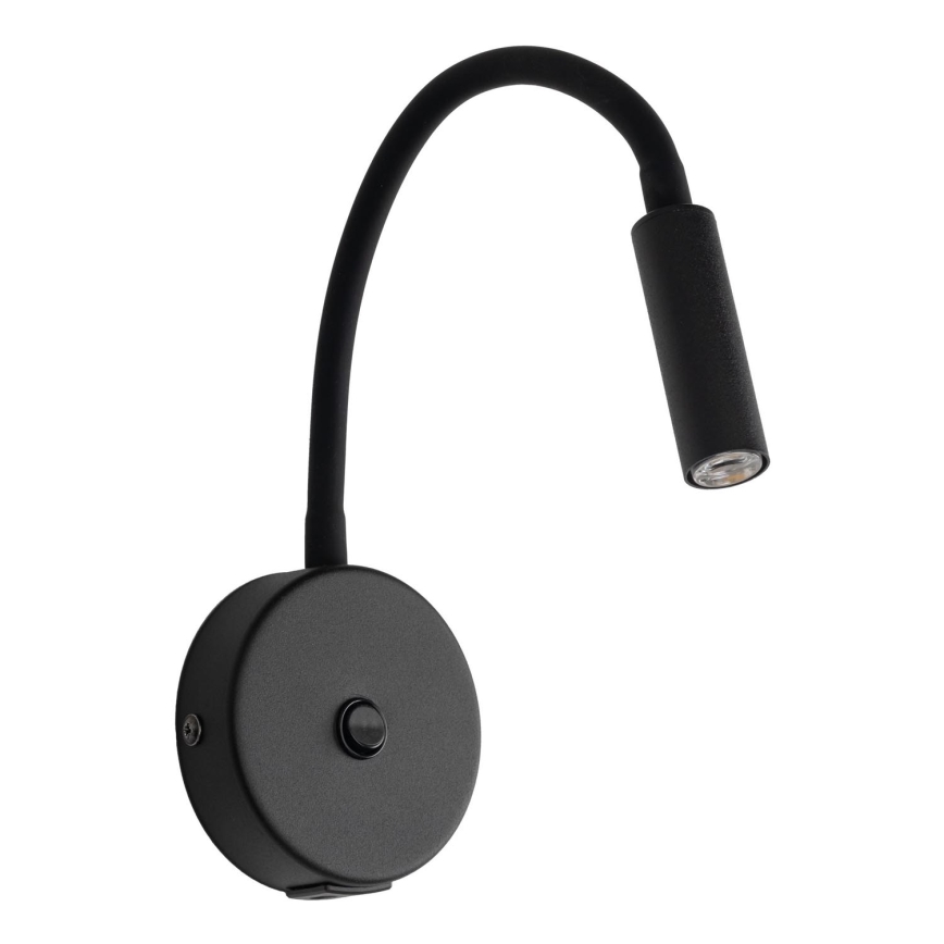 Candeeiro de parede LED com porta USB LAGOS 1xG9/3W/5V 4000K preto
