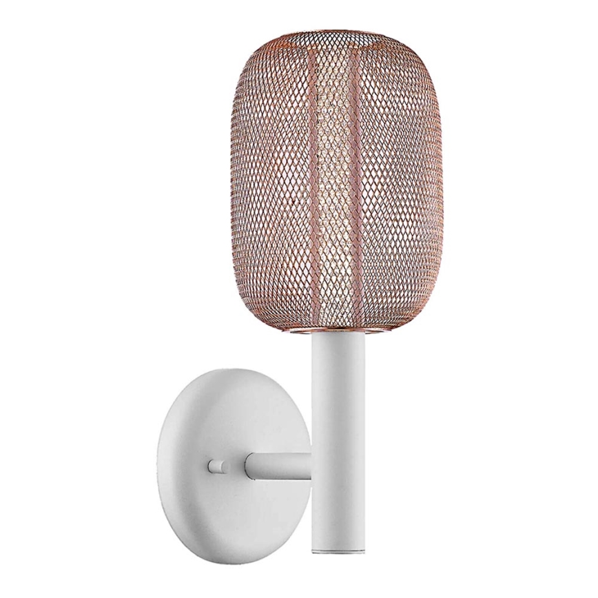 Candeeiro de parede LED HOLD LED/5W/230V Rosa dourado/branco