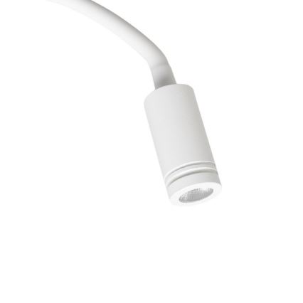 Candeeiro de parede LED pequeno e flexível com entrada USB BASE 1xLED/8W+1xLED/2W/230V branco