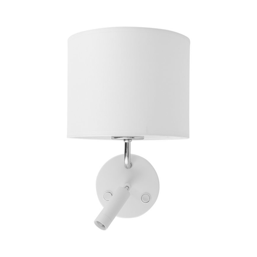 Candeeiro de parede LED RICHI 1xE27/15W/230V + LED/3W/230V branco