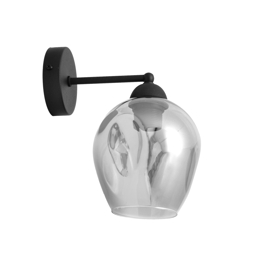 Candeeiro de parede LILI 1xE27/15W/230V preto/cinzento