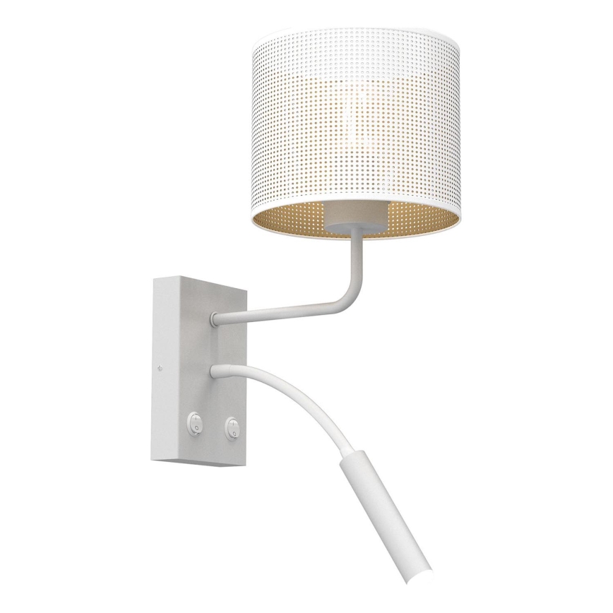 Candeeiro de parede LOFT SHADE 1xE27/60W+1xG9/8W/230V branco/dourado