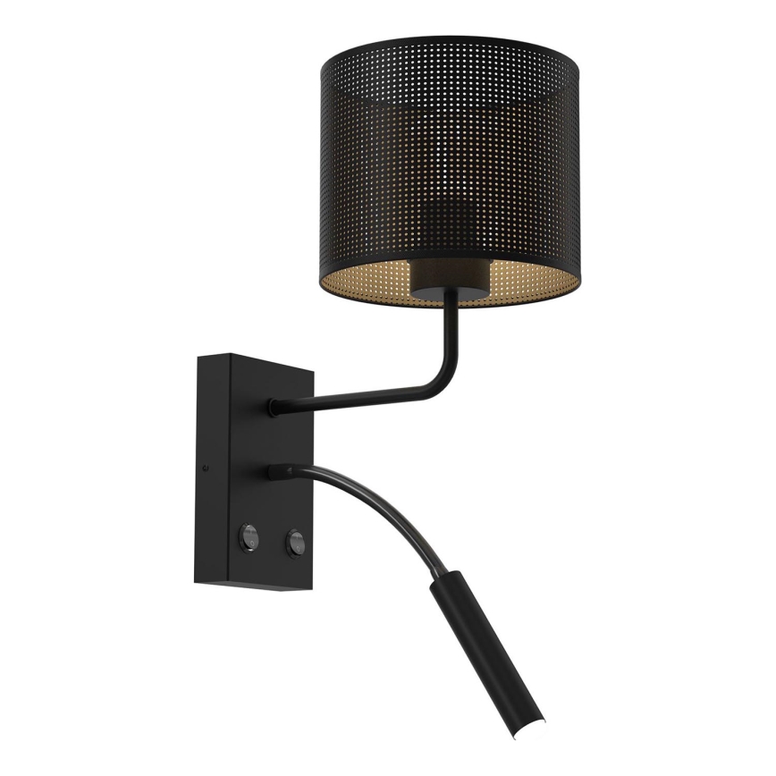Candeeiro de parede LOFT SHADE 1xE27/60W+1xG9/8W/230V preto/dourado