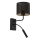 Candeeiro de parede LOFT SHADE 1xE27/60W+1xG9/8W/230V preto/dourado