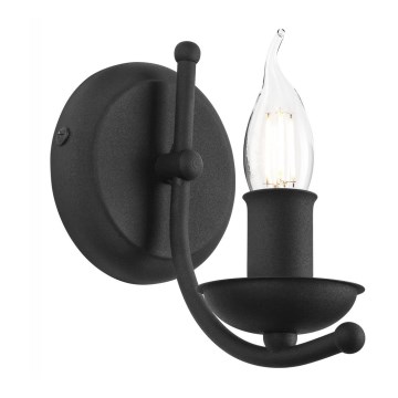 Candeeiro de parede LUCY 1xE14/60W/230V preto