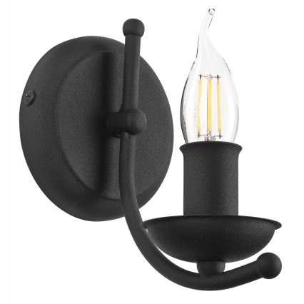 Candeeiro de parede LUCY 1xE14/60W/230V preto