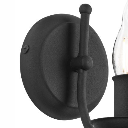 Candeeiro de parede LUCY 1xE14/60W/230V preto