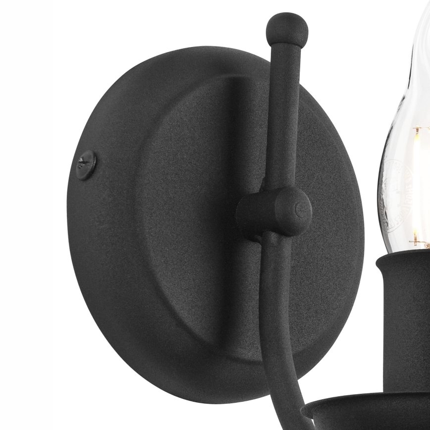 Candeeiro de parede LUCY 1xE14/60W/230V preto