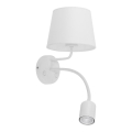 Candeeiro de parede MAJA 1xE27/15W/230V + 1xGU10/10W/230V branco
