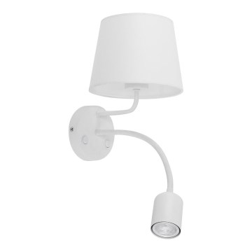 Candeeiro de parede MAJA 1xE27/15W/230V + 1xGU10/10W/230V branco