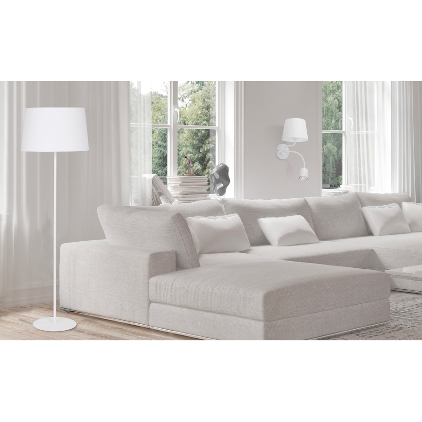 Candeeiro de parede MAJA 1xE27/15W/230V + 1xGU10/10W/230V branco