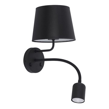 Candeeiro de parede MAJA 1xE27/15W/230V + 1xGU10/10W/230V preto