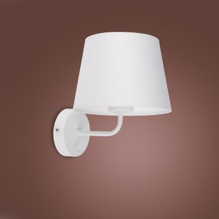 Candeeiro de parede MAJA 1xE27/15W/230V branco