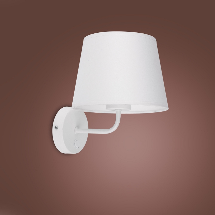 Candeeiro de parede MAJA 1xE27/15W/230V branco