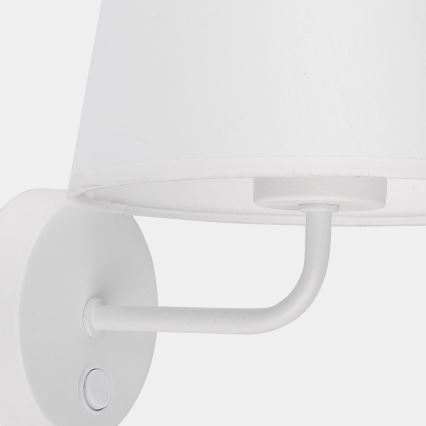 Candeeiro de parede MAJA 1xE27/15W/230V branco