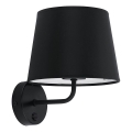 Candeeiro de parede MAJA 1xE27/15W/230V cinzento