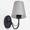 Candeeiro de parede MALBO 1xE27/15W/230V cinzento/preto