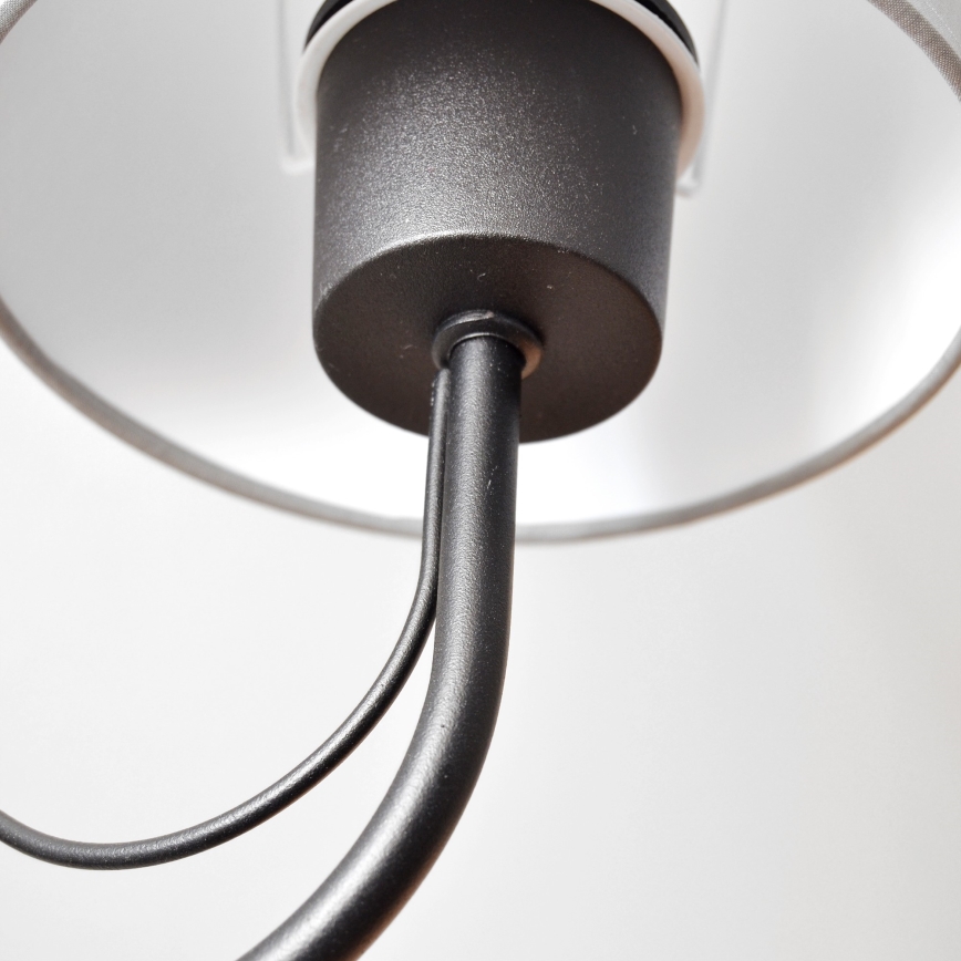 Candeeiro de parede MALBO 1xE27/15W/230V cinzento/preto