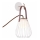 Candeeiro de parede MEMORY 1xG9/4W/230V branco/castanho