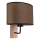 Candeeiro de parede MERCEDES 1xE27/25W/230V castanho/carvalho