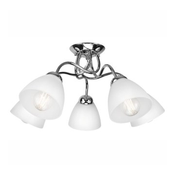 Candeeiro de parede MIRANDA 1xE27/60W/230V cromado brilhante