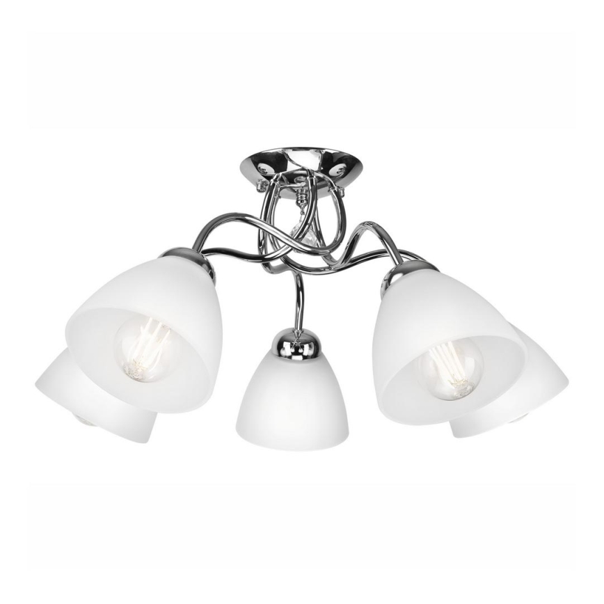 Candeeiro de parede MIRANDA 1xE27/60W/230V cromado brilhante