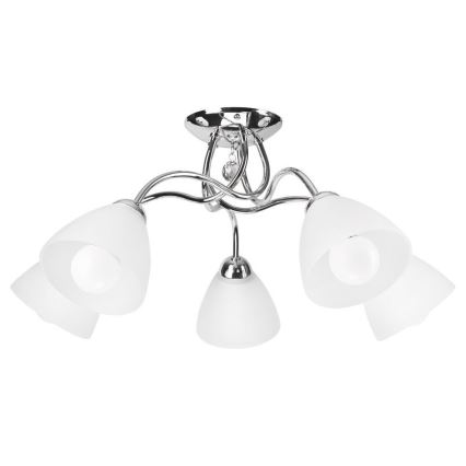 Candeeiro de parede MIRANDA 1xE27/60W/230V cromado brilhante